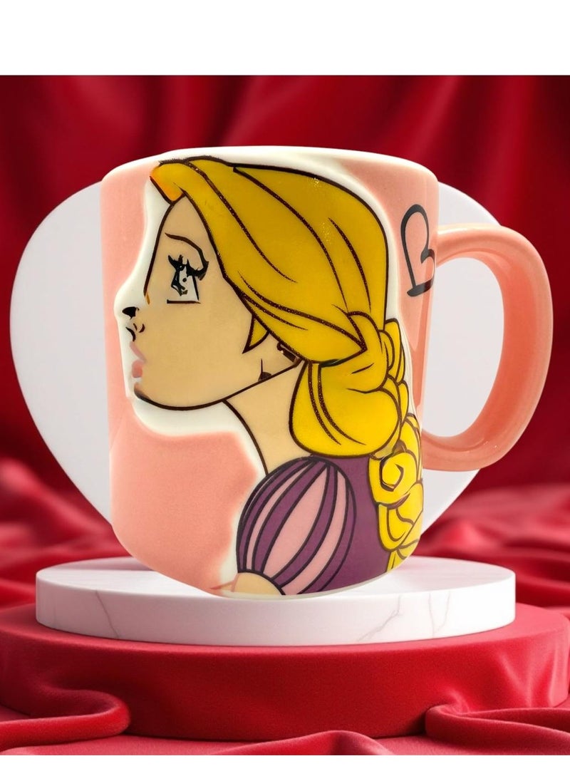 Rapunzel - Cartoon Character Thermal Mug - Image 1