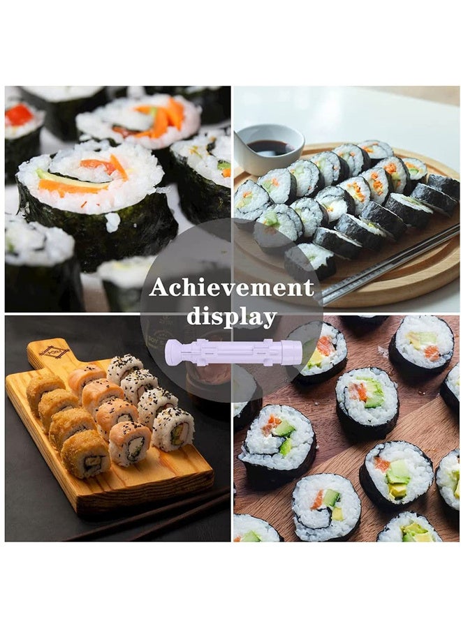 TFiOXL Sushi Making Kit, Set of 16 - Sushi Maker with Knife, Bamboo Mats, Rice Bazooka, Chopsticks, Holder, Dipping Plate, Slicers, Nigiri Maker, Rice Paddles, and Sushi Brush - Image 4