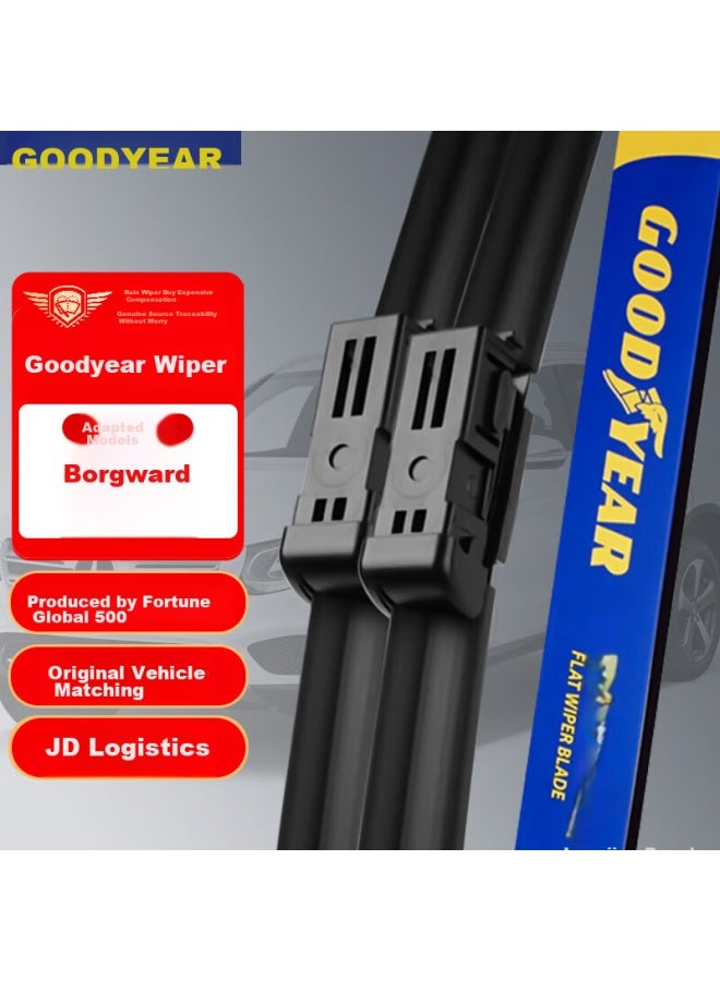 GOODYEAR Goodyear, Geely Boyue Windshield Wipers, For 2018- Pro Models, Original X Boneless, 16 Front Wiper Blades, 24/17  - Image 1