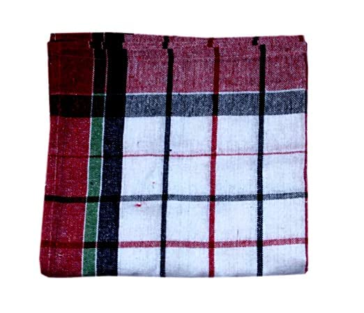 A'kin Akin Multipurpose Cotton 120 GSM Checked Kitchen Cleaning Cloth Multicolour 18x18 Inches Pack of 6 - Image 5