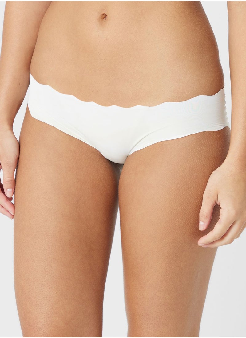 Ginger - 3 Pack Scallop Hem Hipster Brief - Image 1