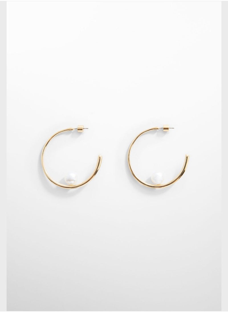 MANGO - Galicia Hoop Earrings - Image 1