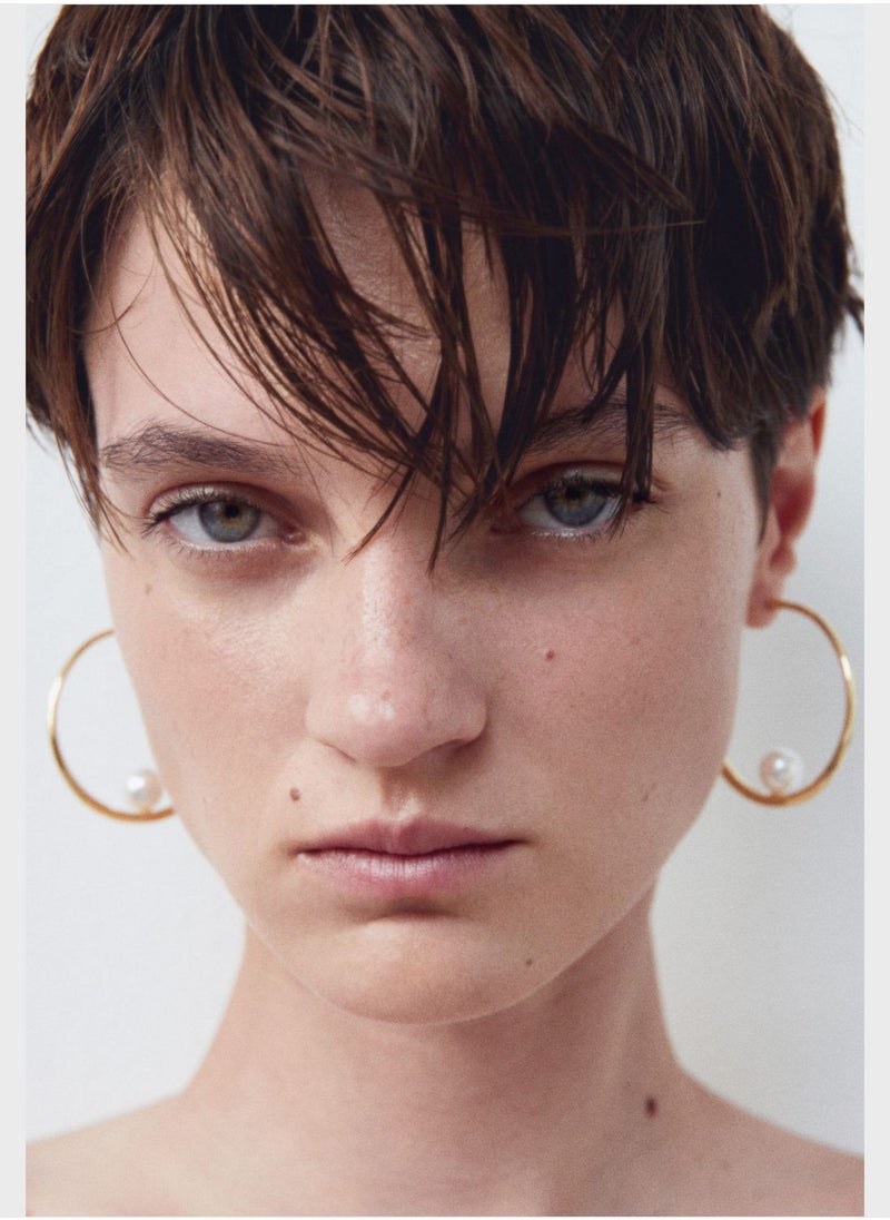 MANGO - Galicia Hoop Earrings - Image 1