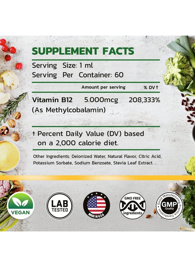 BASIC GREENS Vitamin B Complex (Vegan) 2 Fl Oz - Image 2