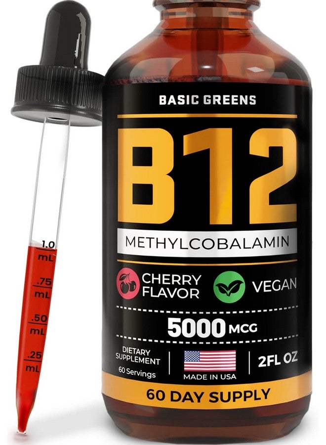BASIC GREENS Vitamin B Complex (Vegan) 2 Fl Oz - Image 1
