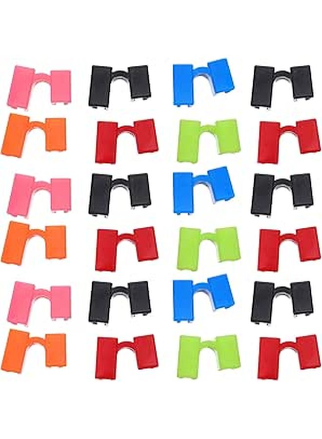 30 Pieces Reusable Chopstick Connector Clips Training Chopstick Helper For Adults Beginners Secure Grip Precise Control Practice Tool Plastic Material Various Colors - Image 1