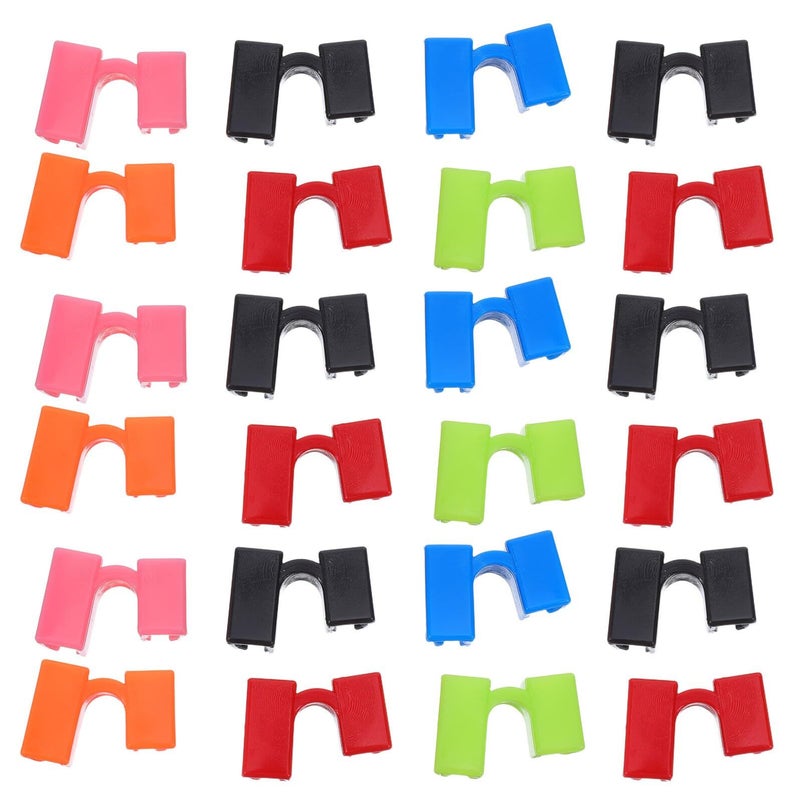 30 Pieces Reusable Chopstick Connector Clips Training Chopstick Helper For Adults Beginners Secure Grip Precise Control Practice Tool Plastic Material Various Colors - Image 2
