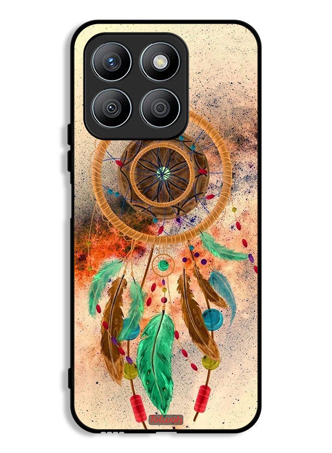Tolwak Honor X8b Protective Case Cover Mandala Hanging Feathers - Image 1