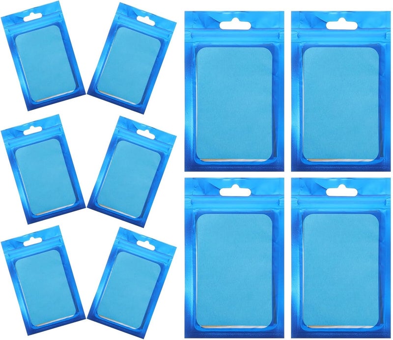 Veemoon Face Oil Blotting Sheets, 10 Bags Dark Blue Oil Absorbing Paper for Oily Skin, Sweat-resistant Facial Blotting Paper for Makeup Touch-up and Summer Freshness - Image 1