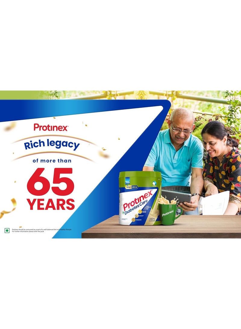 Protinex Diabetes Care (Creamy Vanilla Flavor, 400gm, Jar) Scientifically Designed Formula to help support Blood Sugar Control and Reduction in Cholesterol, 1 count, 16 servings - Image 3