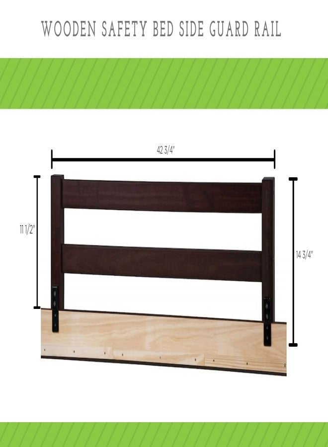 CC KITS Safety Guard Rail for Baby, Kids, and Children - Solid Wood Safety Bed Rail for Toddlers - Easy Installation - Premium Protection for Bunk, Twin, Full, Queen and King Size Beds - (Ash Grey) - Image 5