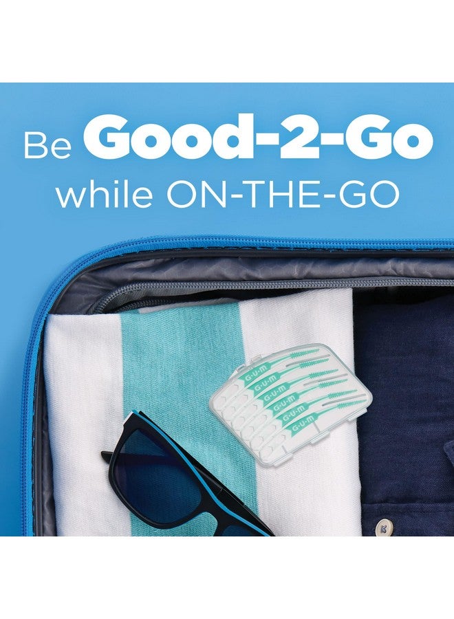 جم أعواد تنظيف الأسنان GUM Soft-Picks المتطورة سهلة الاستخدام لتنظيف الأسنان وصحة اللثة، فرشاة أسنان للاستخدام مرة واحدة مع حقيبة حمل مريحة، أعواد تنظيف أسنان موصى بها من قبل أطباء الأسنان، 90 قطعة (عبوة من 4 قطع) - Image 5