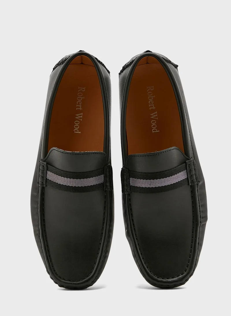 Robert Wood Webbing Saddle Detail Formal Moccasins