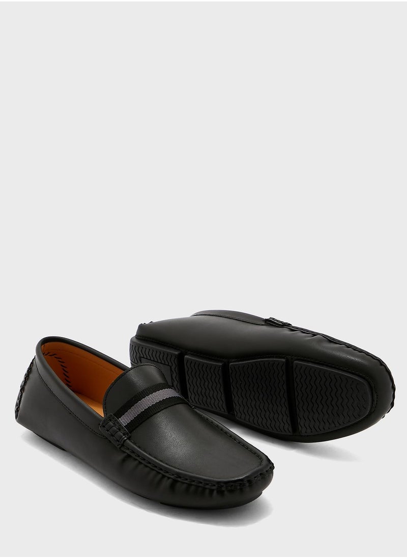 Robert Wood - Webbing Saddle Detail Formal Moccasins - Image 1