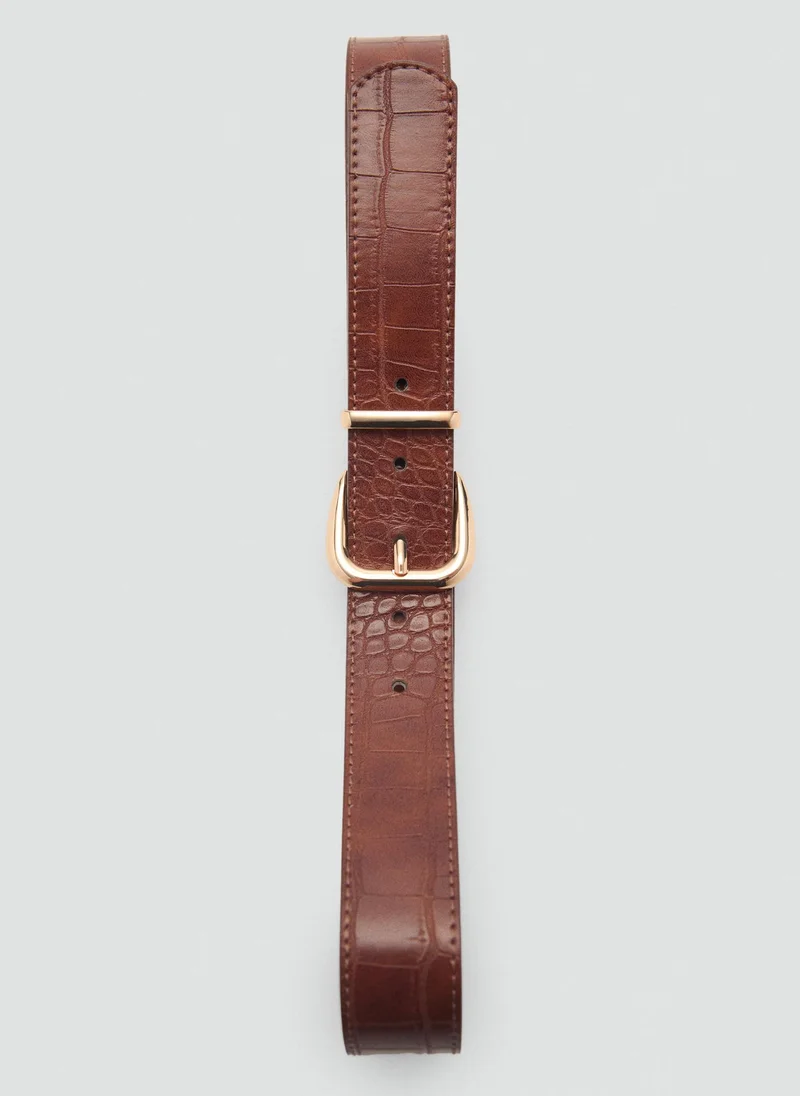 مانجو Crocodile-Effect Belt