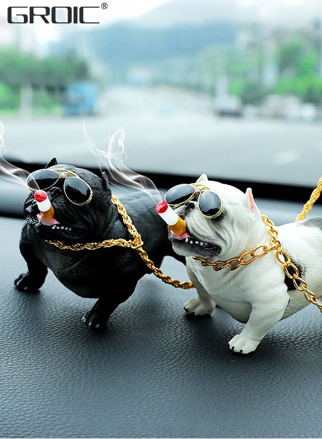 GROIC Bully Pitbull Dog Car Interior Decoration Dashboard Ornament Fashion Funny Cute Home Decoration Auto Accessories Car Decoration Interior - Image 3