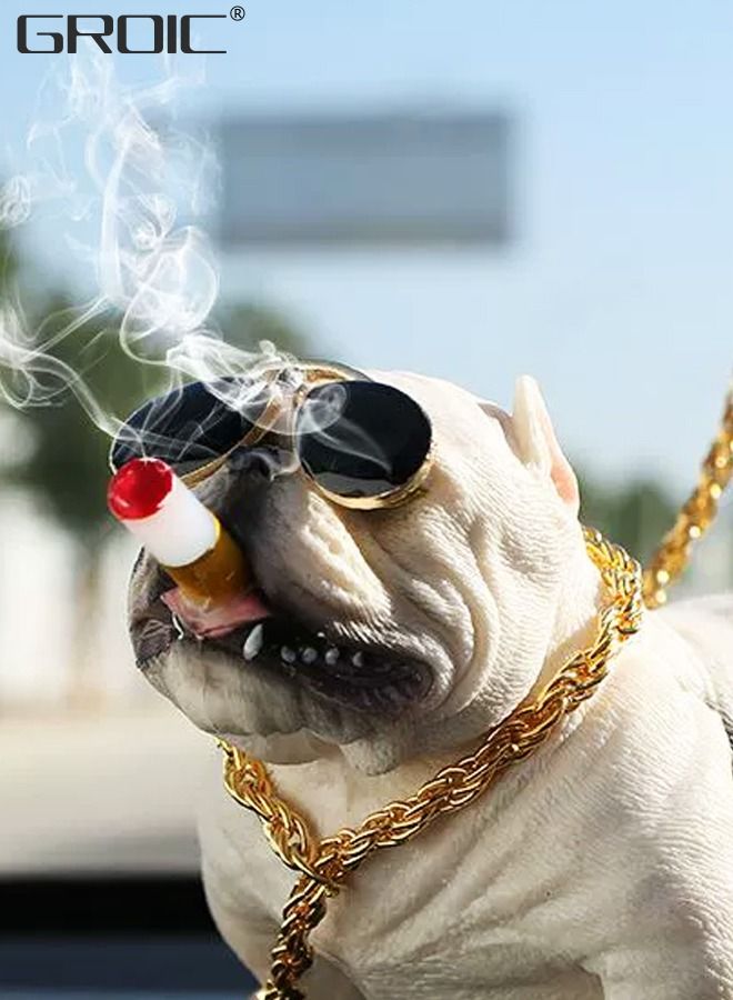 GROIC Bully Pitbull Dog Car Interior Decoration Dashboard Ornament Fashion Funny Cute Home Decoration Auto Accessories Car Decoration Interior - Image 2