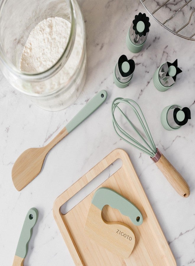 ZICOTO Wooden Cooking & Baking Set for Kids - Safe & Real Kitchen Tools Give Toddlers a Fun Cooking Experience - Durable Utensils are Perfect for Gifting to Create Lasting Family Memories - Image 5