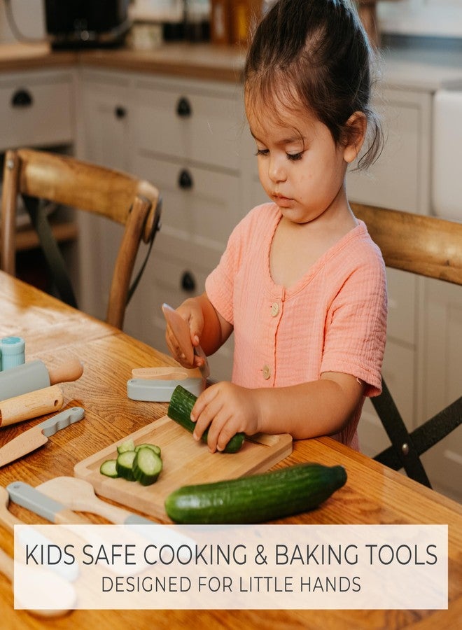 ZICOTO Wooden Cooking & Baking Set for Kids - Safe & Real Kitchen Tools Give Toddlers a Fun Cooking Experience - Durable Utensils are Perfect for Gifting to Create Lasting Family Memories - Image 3