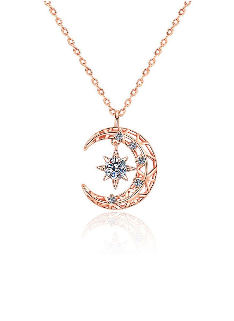 Stars and Moon Style Womens Girls Necklaces, Anniversary/Birthday/Party Gifts for her, Fashionable & All-match Style, Copper with Gold Plating & Cubic Zircon Materials with Gift Box - pzsku/ZCC9CE99FD854434F1362Z/45/_/1722998446/084ca3ff-8025-4c2e-bdb5-3be27a8a3018