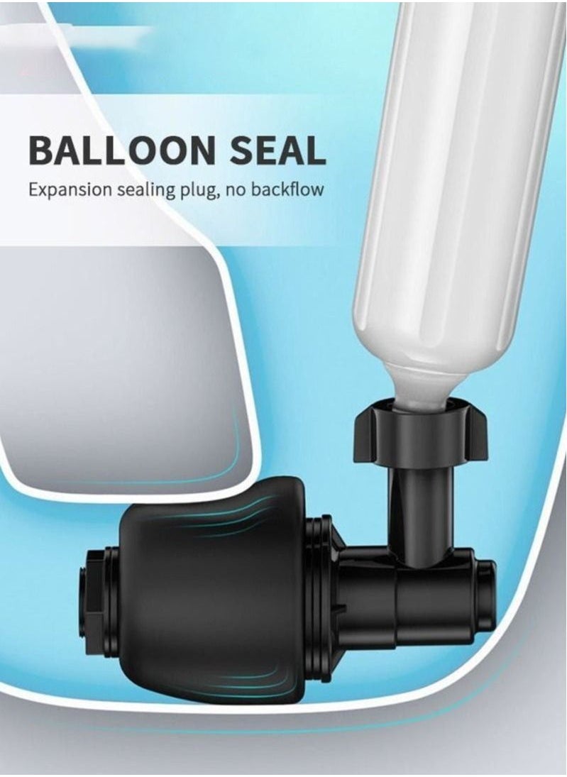 Generic - Toilet Plunger with Real-Time Barometer  Air Drain Blaster Kit  Clog Remover with Replaceable Heads  High Pressure Air Toilet Unclogger Plumbing Tools for Shower Sink Bathtub Clogged Pipe - Image 1