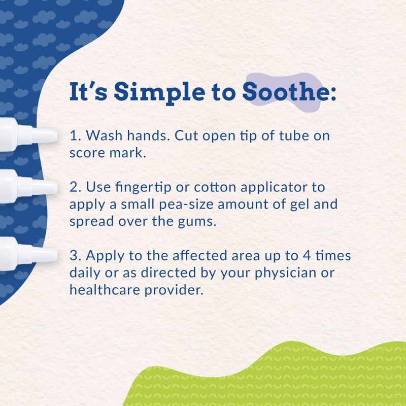 Orajel Baby Nighttime Cooling Gel for Teething, Drug-Free, 1 Pediatrician Recommended Brand for Teething, One .18oz Tube - Image 4