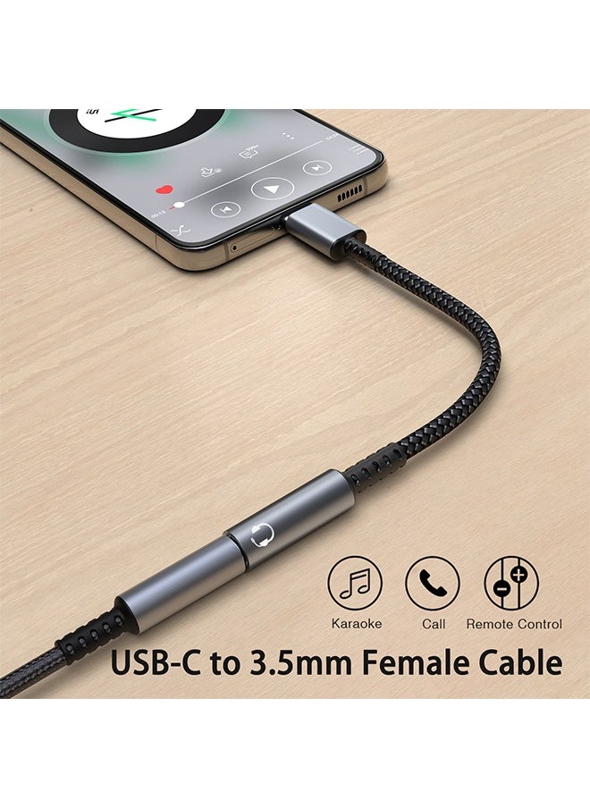 Generic - USB Type C To 3.5mm Mobile Phone Headphone Adapter Type-c 3.5 Jack Audio Cable Earphone Cable Converter for Samsung Galaxy S24 ultra/S22/S23 - Image 1