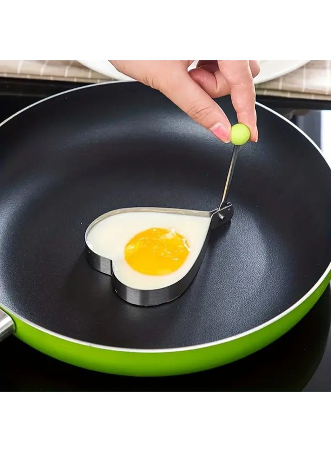 1 PC Flower Shaped Stainless Steel Like Egg Ring Mold Non Stick Egg Shaping Molds For Omelets Pancakes And Crepes Star Heart And Leaf Shapes Dishwasher Safe RV And Kitchen Accessories - Image 3