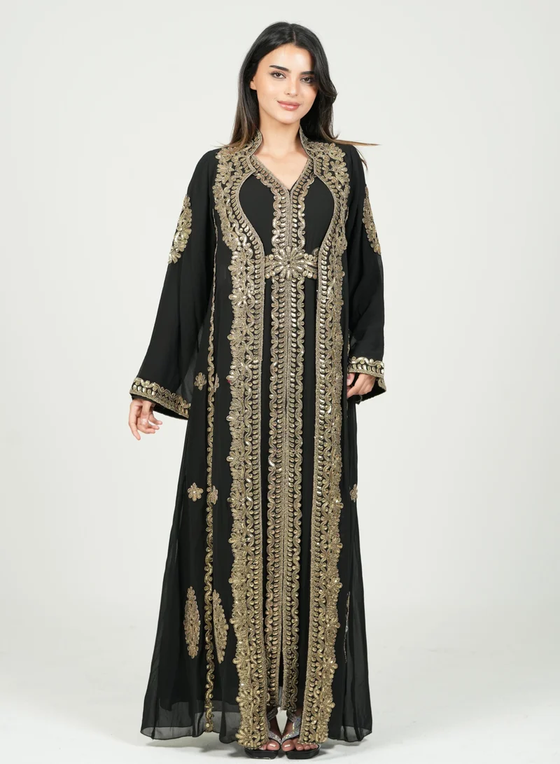 AL BENT AL SHARQIEH embroidered kaftan dress jalabia