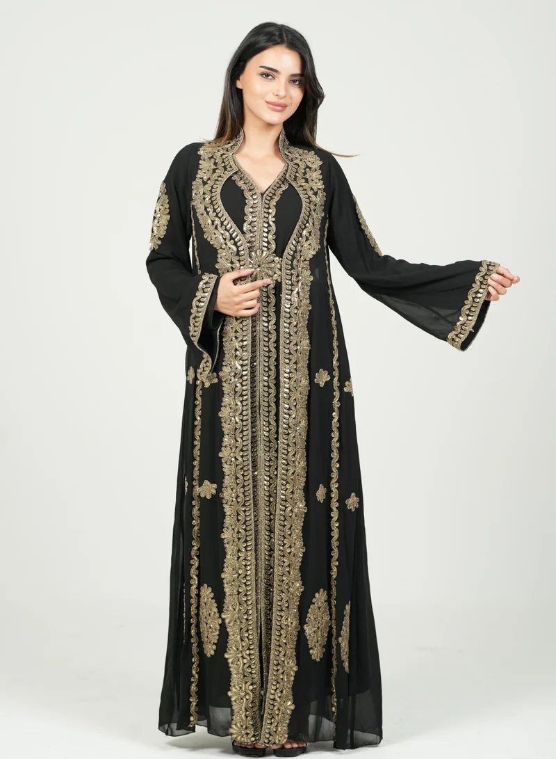 AL BENT AL SHARQIEH embroidered kaftan dress jalabia