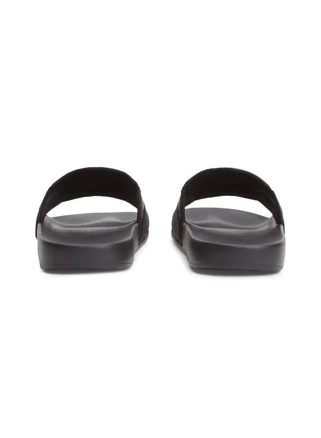 Tommy Jeans Black Logo Strap Pool Slides for Men | Best Price UAE