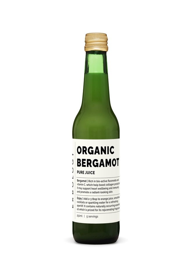 Erbology 100% Organic Bergamot Juice 8.5 fl oz - Supports Immunity and Collagen Production - Rich in Vitamin C and Bioactive Flavonoids - Straight from Farm in Italy - Undiluted - No Added Sugar - Non-GMO - Image 1