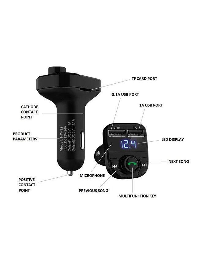 Generic Bluetooth Hands-free Car FM Transmitter Player With USB Charger  - Image 2