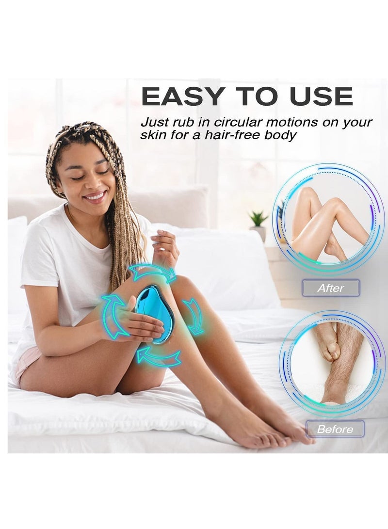 ECVV ممحاة إزالة الشعر الكريستالية الشفافة متعددة الأغراض وغير المؤلمة/زرقاء - Image 3