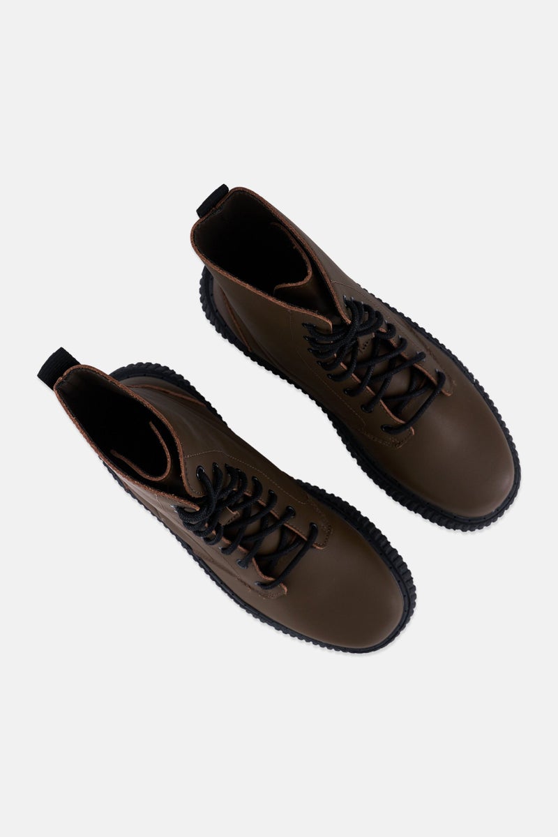 PUMA Women Dinara Lace Up Outdoor Ankle Boots, Chocolate  - Image 4