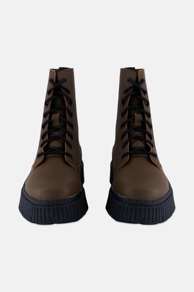 PUMA Women Dinara Lace Up Outdoor Ankle Boots, Chocolate  - Image 3