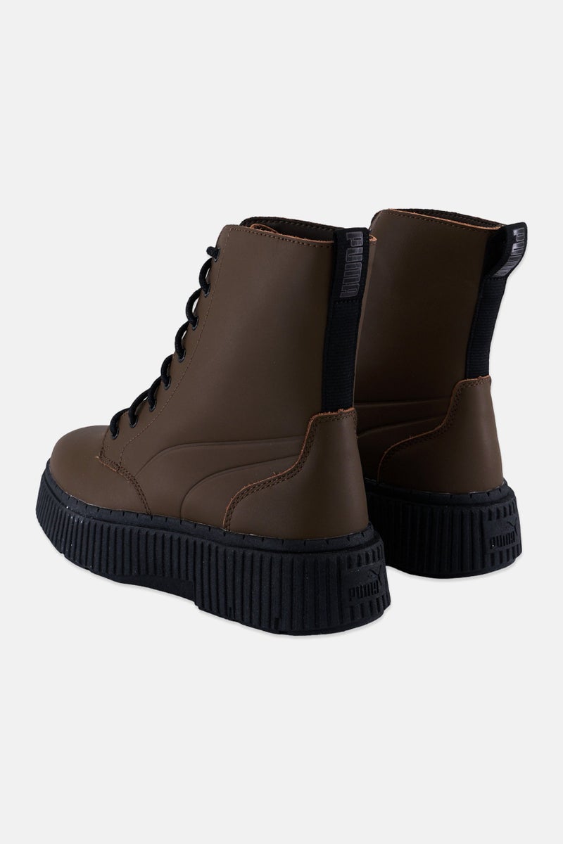 PUMA Women Dinara Lace Up Outdoor Ankle Boots, Chocolate  - Image 2
