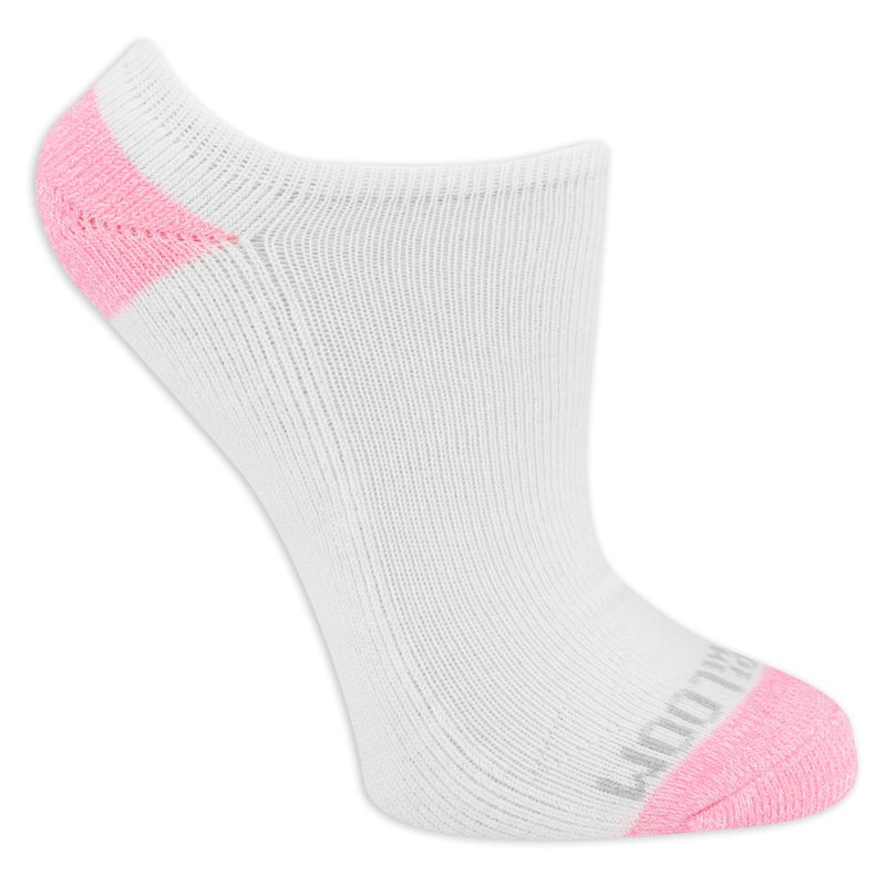 Fruit of the Loom Women's Everyday Soft Cushioned No Show Socks (Multi Pack), White Assorted (10 Pack), 4-10 - Image 2