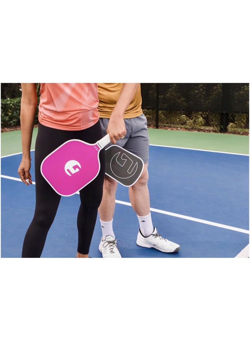 Gamma GAMMA Fusion Power Pickleball Paddle, 8.25-Inch Wide Fiberglass Surface Maximizes Hit Potential for All Skill Levels, Pink  - Image 3