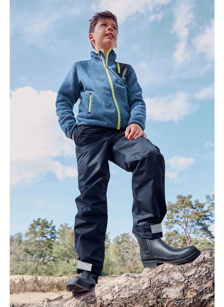 Tchibo - Kids Boy Regular Fit Plain Rain Pants. Navy and Grey - Image 1