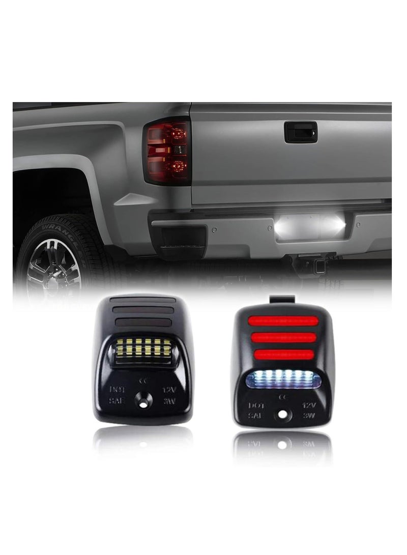 Red OLED Neon Tube LED License Plate Light Lamp, Red OLED Neon Tube Pure White SMD LED License Plate Light Assembly Replacement for Toyota Tacoma 2005-2015  Tundra Pickup Truck 2000-2013,81271-0C010 - Image 5