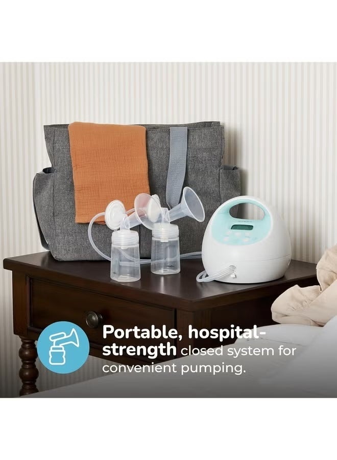 Spectra S1 Plus Hospital Grade Breast Pump | Double Electric, Rechargeable Battery, Ultra Quiet, Closed System, Night Light, Blue - Image 2