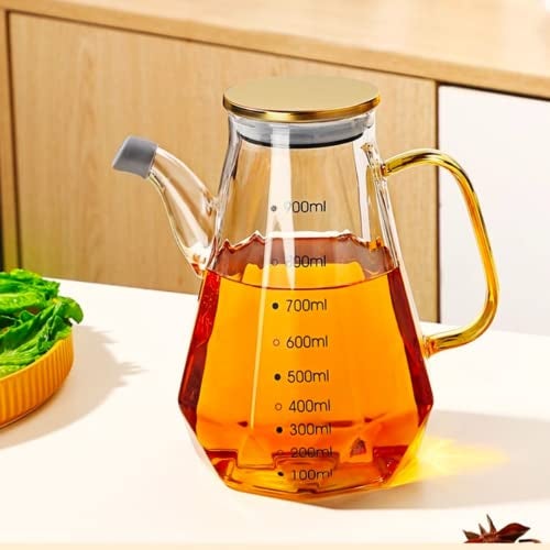 MEZON 900ML Glass Oiler Cooking Seasoning Oil Bottle Sauce Bottle Large Capacity Scale Oil Pot Home Kitchen Supplies Container - Image 3