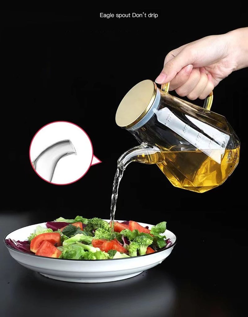 MEZON 900ML Glass Oiler Cooking Seasoning Oil Bottle Sauce Bottle Large Capacity Scale Oil Pot Home Kitchen Supplies Container - Image 4