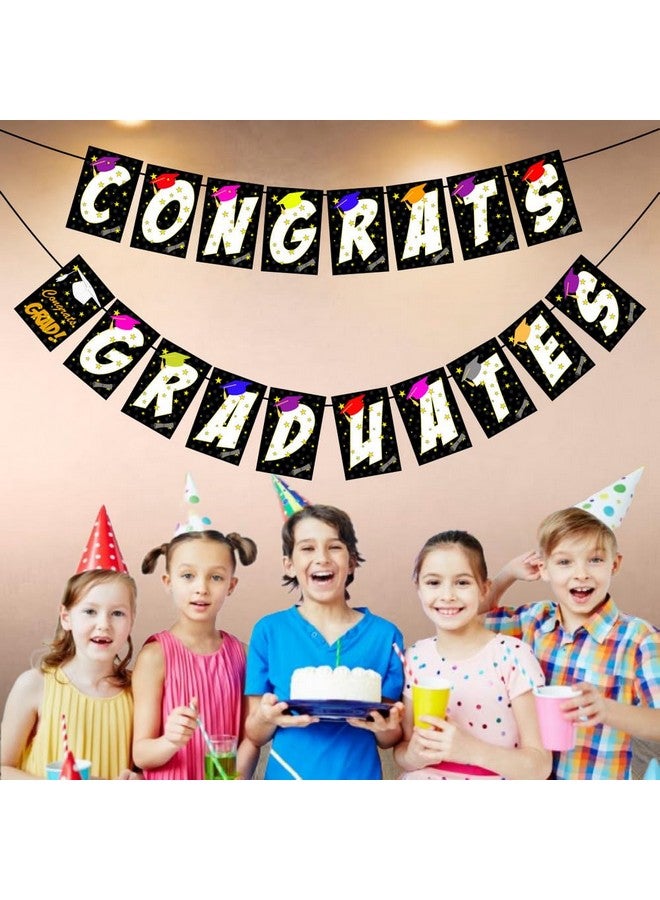 Balloonistics Congrats Graduates Banner for Graduation Day Celebrations - Image 3