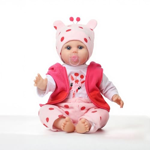 Kdudgso Reborn Baby Dolls Girl 22 Inch Lucy Cute Realistic Baby Doll Lifelike Vinyl Reborn Baby Doll Real Life Bebe Silicona with Feeding Kit Toys for Gifts for Kids 3 - Image 1