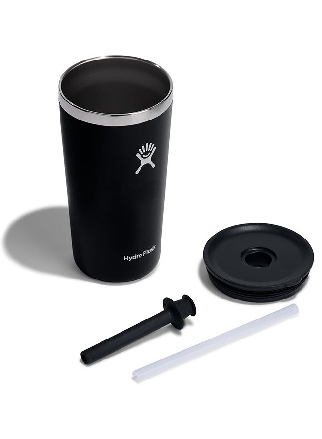 Hydro Flask 16 oz All Around Tumbler with Straw Lid and stainless steel double-wall vacuum insulation  Tumbler BPA-Free - Image 3