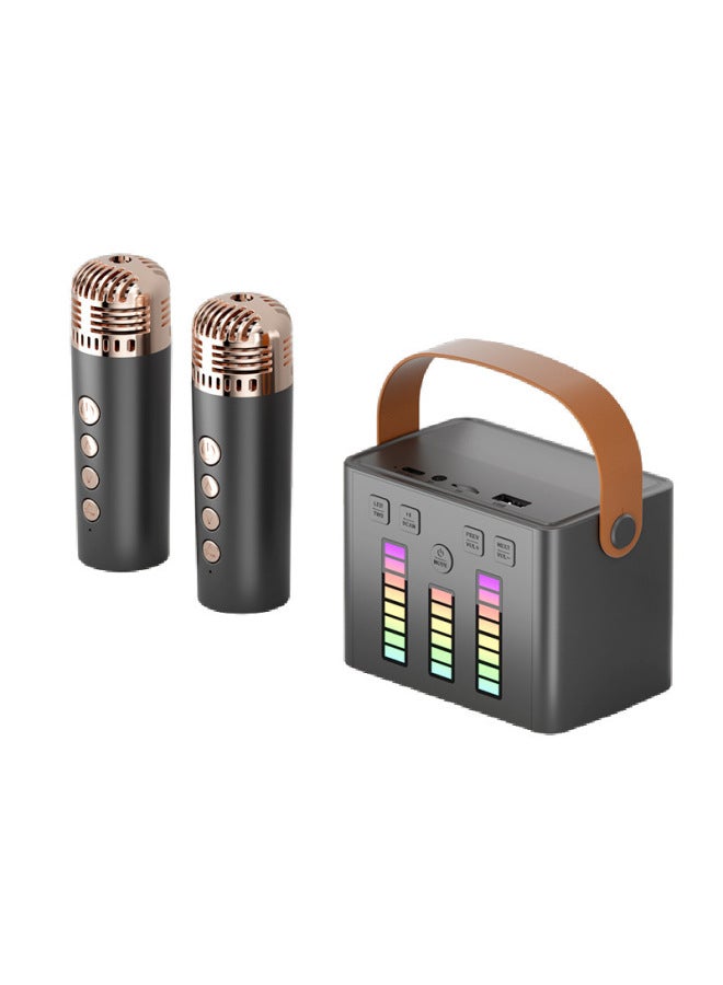 نيوترل Q2 مصباح رأس ملون مع ميكروفون لاسلكي ومتكامل مع سماعة بلوتوث، مثالي للاستخدام الخارجي والعائلي والغناء الكاريوكي - Image 1