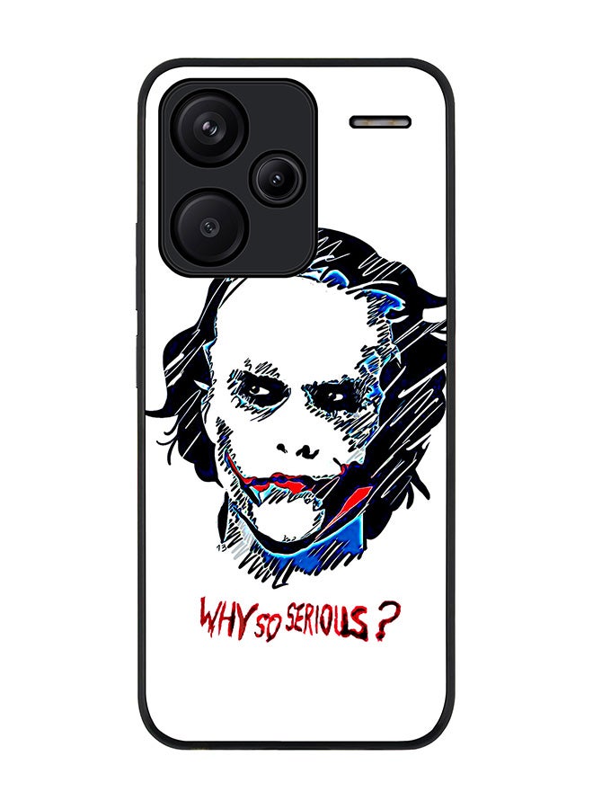 Stylizedd Rugged Black Edge Case for Xiaomi Redmi Note 13 Pro Plus, Slim fit Case Flexible Anti Drop TPU Gel Thin Cover -  Why So Serious - Image 1