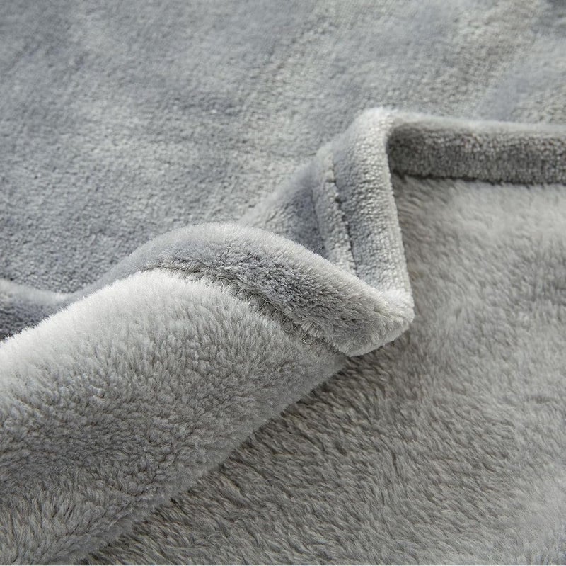 Butterthief Flannel Swaddle Baby Blanket for Newborn Babies Soft All Seasons Wrapper Sheet for New Born Boys & Girls (70x100 cm, 0-2 Years) (Light Grey) - Image 4